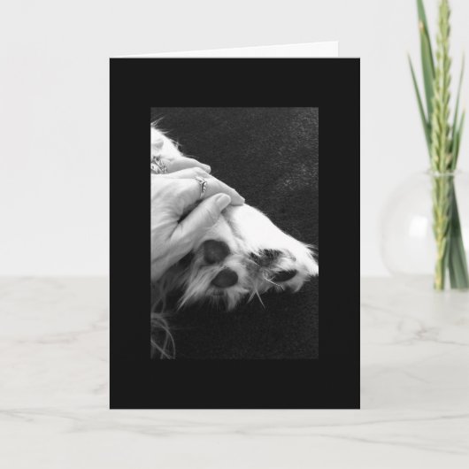 Haustier-Beileid Karte (Vorderseite)