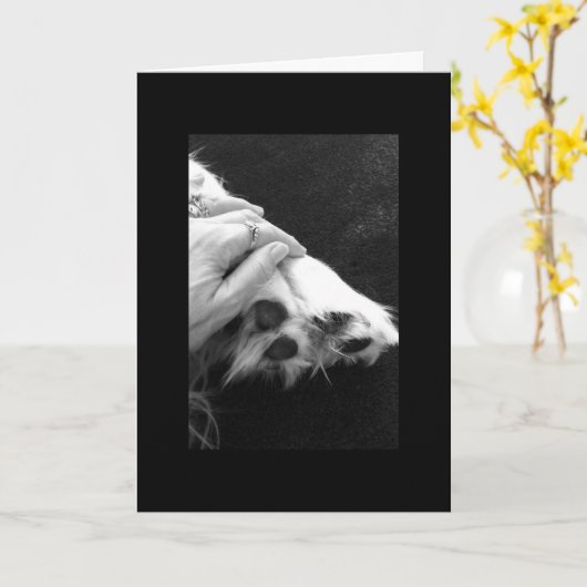 Haustier-Beileid Karte (Gelbe Blume)