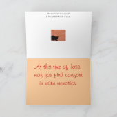 Haustier-Beileids-Karte - Katze Karte (Innenseite)