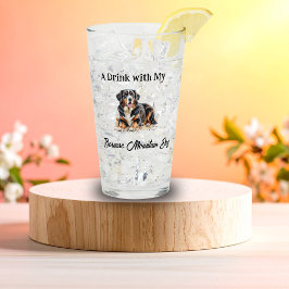 Haustier Berner Aquarell Personalisieren Glas