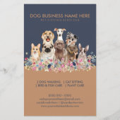 Haustier Blumen Chic Hunde (Rückseite)