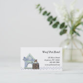 Haustier-Boarding-Geschäfts-Karte Visitenkarte (Stehend Vorderseite)