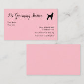 Haustier, das noble Visitenkarten pflegt Visitenkarte (Vorne/Hinten)