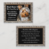 Haustier, das Poochie beruflich pflegt Visitenkarte (Vorne/Hinten)