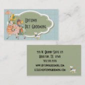 Haustier, das sich pflegen oder Haustier bezogen Visitenkarte (Vorne/Hinten)