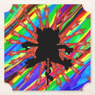 Haustier de kat krewe trinken Bierdeckel Untersetzer