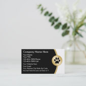 Haustier-Dienstleistungsunternehmen-Karten Visitenkarte (Stehend Vorderseite)