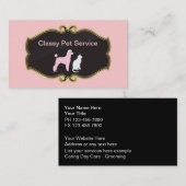 Haustier-Dienstleistungsunternehmen-Karten Visitenkarte (Vorne/Hinten)