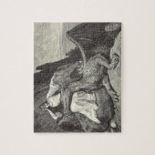 Haustier-Drache und Mädchen Puzzle (Vertikal)