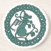 Haustier-Drache-Untersetzer Sandstein Untersetzer (Vorne)