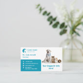 Haustier | Einfach modern Visitenkarte (Stehend Vorderseite)