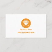 Haustier | Einfach Visitenkarte (Rückseite)