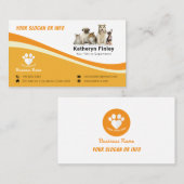 Haustier | Einfach Visitenkarte (Vorne/Hinten)