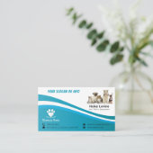 Haustier | Einfache Visitenkarte (Stehend Vorderseite)