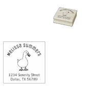 Haustier-Ente-Gänse-Arkadadresse 2 Gummistempel (Stempel)