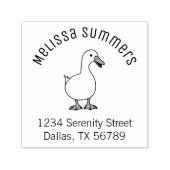 Haustier-Ente-Gänse-Arkadadresse 2 Permastempel (Design)