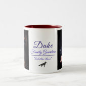 Haustier-Erinnerungsgeschenk-Kaffee-Tasse Zweifarbige Tasse (Mittel)