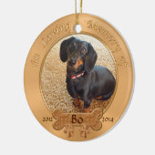 Haustier-Erinnerungsgeschenke personalisierte 2 Keramik Ornament (Links)