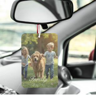 Haustier-Familienfoto Personalisieren Autolufterfrischer