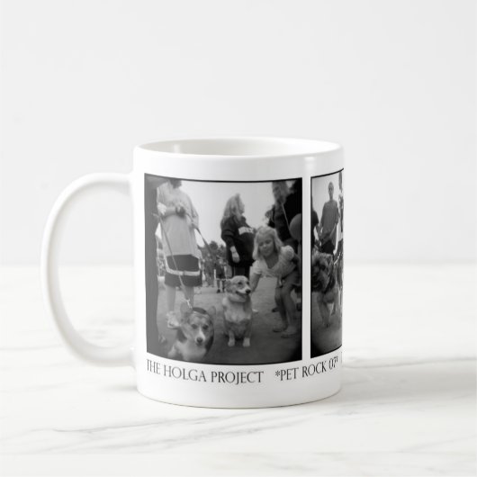 Haustier-Felsen Holga Tasse (Links)