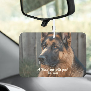 Haustier-Foto Deutscher Schäferhund-Typografie Per Autolufterfrischer