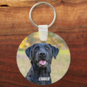 Haustier Foto Hund Lover Keepake Schlüsselanhänger (Rückseite)