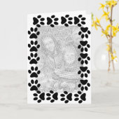 Haustier-Foto-Karten Karte (Gelbe Blume)