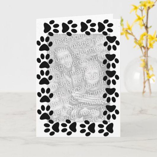 Haustier-Foto-Karten Karte (Gelbe Blume)