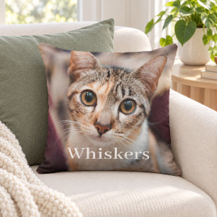 Haustier-Foto-Name Katze Andenken Kissen