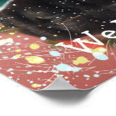 Haustier Foto Personalisiert Hund Lover Frohe Weih Poster (Ecke)