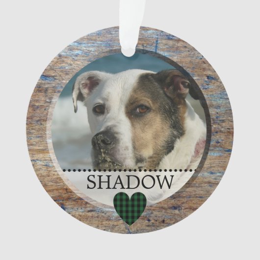 Haustier-Foto-personalisiertes Ornament (Vorderseite)