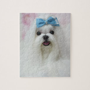 Haustier-Foto-Upload Süßer liebenswerter Hund Puzz Puzzle