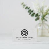 Haustier-Fotograf - Haustier-Fotografie Visitenkarte (Stehend Vorderseite)