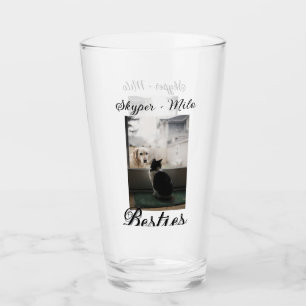 Haustier Freunde beste Freunde Name Haustier Foto Glas