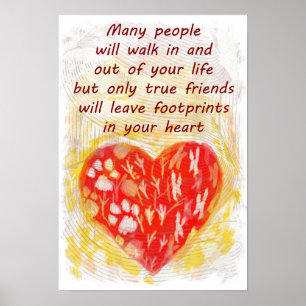 Haustier-Freundszitat Poster