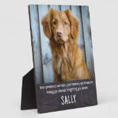 Haustier-Gedenkgeschenk - Beileid für Haustiere ve Fotoplatte (Seite)