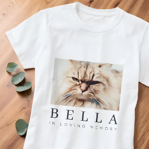 Haustier-Gedenkstätte Moderne Schlichte Elegante F T-Shirt