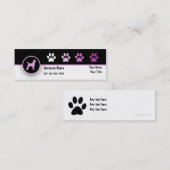 Haustier-Geschäfts-MiniVisitenkarten Mini Visitenkarte (Vorne/Hinten)