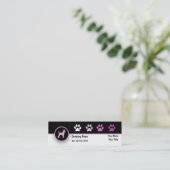 Haustier-Geschäfts-MiniVisitenkarten Mini Visitenkarte (Stehend Vorderseite)