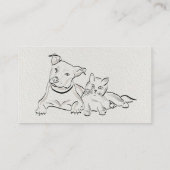 Haustier-Geschäftskarte Visitenkarte (Rückseite)