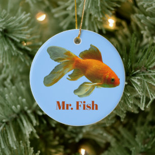Haustier-Goldfisch, lustiger Weihnachtsschmuck