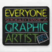 Haustier-Grafiker-Mausunterlage Mousepad (Vorne)