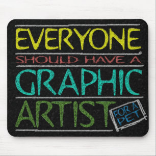 Haustier-Grafiker-Mausunterlage Mousepad