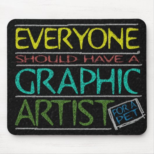 Haustier-Grafiker-Mausunterlage Mousepad (Vorne)