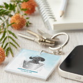 Haustier Groomer Welpe in Tube Schlüsselanhänger (Vorderseite rechts)