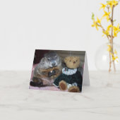 Haustier Groundhog Maude mit Teddy Note Card Karte (Gelbe Blume)
