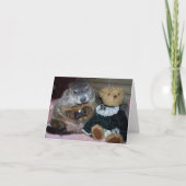 Haustier Groundhog Maude mit Teddy Note Card Karte (Vorderseite)