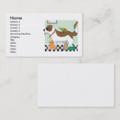 Haustier-Gruppe Visitenkarte (Vorne/Hinten)