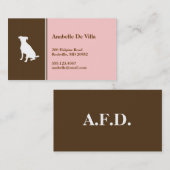 Haustier, Haustier, Haustiere, Haustiere Telefonnummerkarte (Vorne/Hinten)