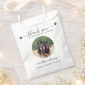Haustier Hochzeit Custom Foto Hund Leckerei Doggie Geschenktütchen (Ausgeschnitten)